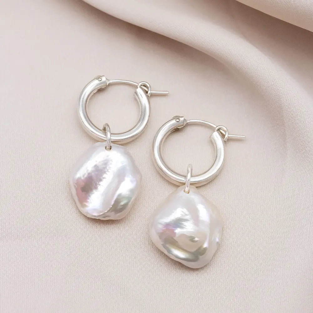 Clemmie Baroque Pearl Bridal Earrings