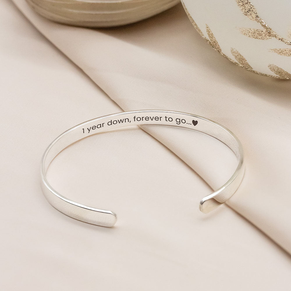 2024 Silver Personalised Bangle