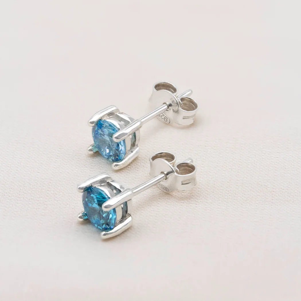 Birthstone Stud Earrings - 5mm (Select Your Birthstone)