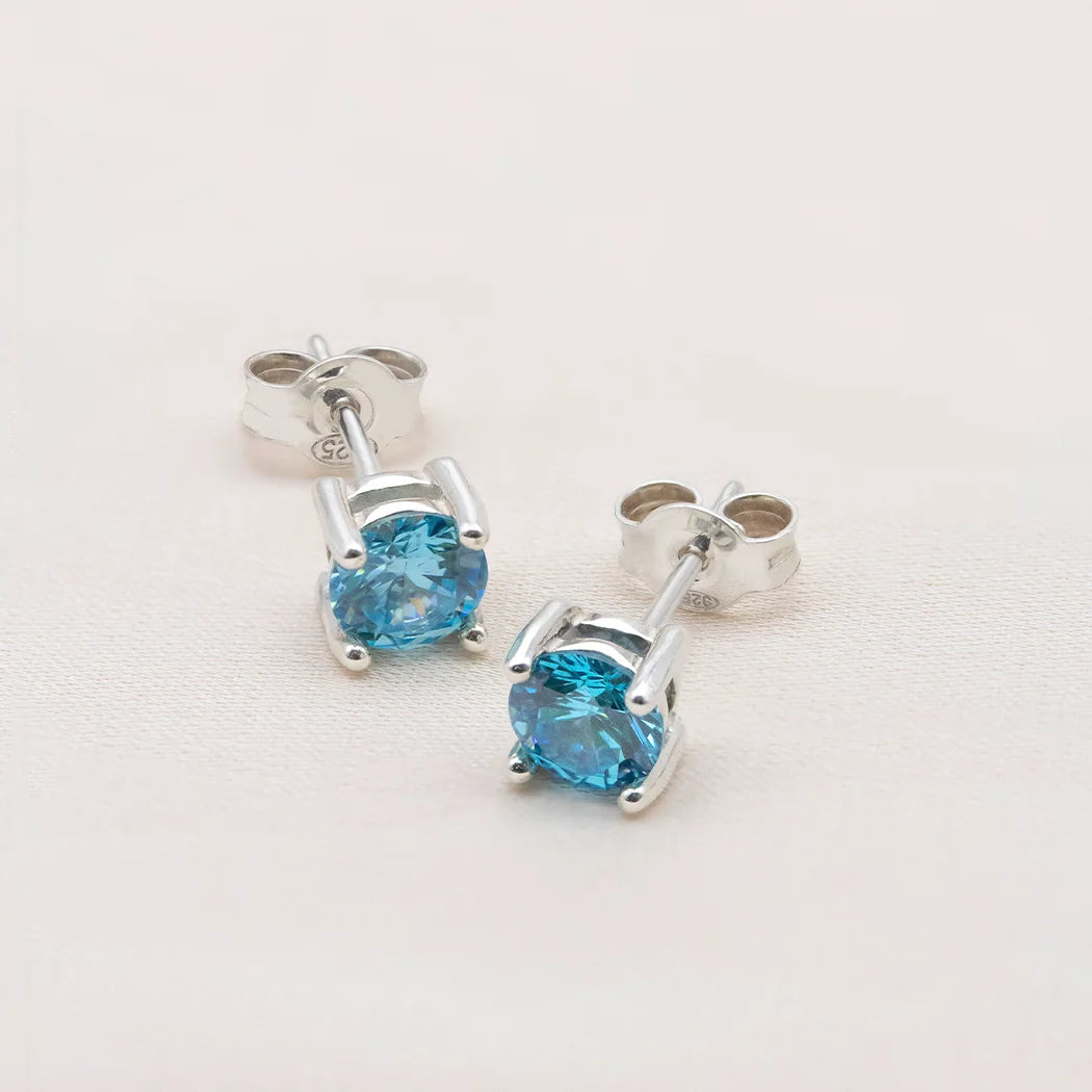 Birthstone Stud Earrings - 5mm (Select Your Birthstone)