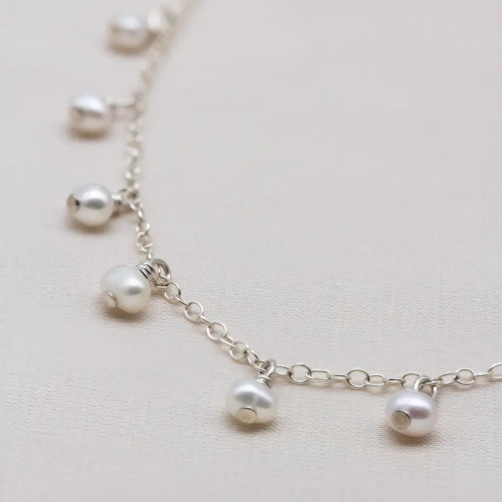 Delilah Tiny Pearl Drop Necklace