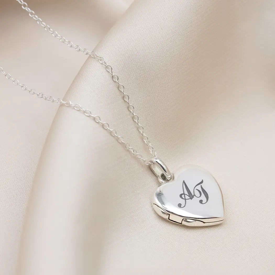 Personalised Monogram Initial Heart Locket