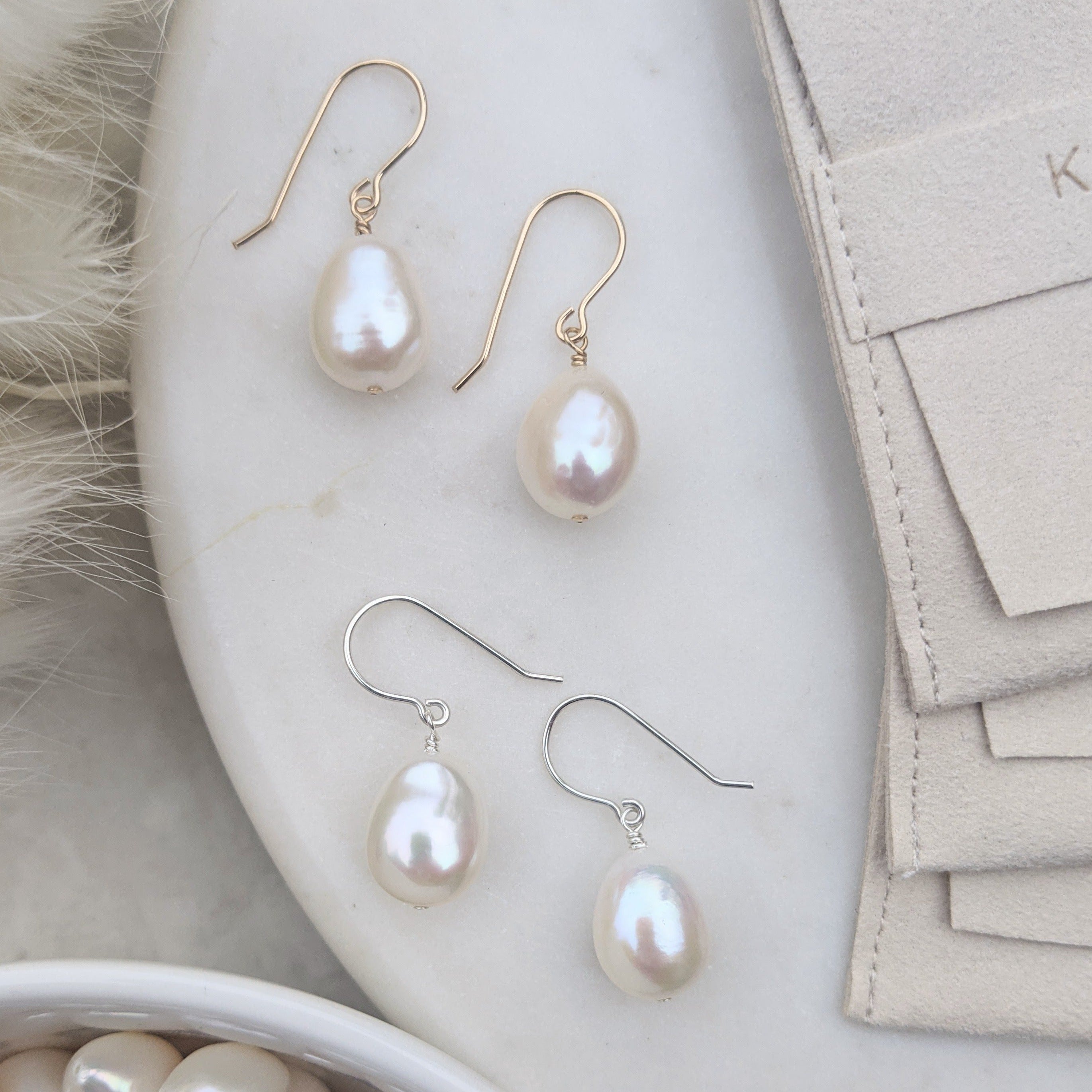 Pearl Hook Earrings - KIRI & BELLE